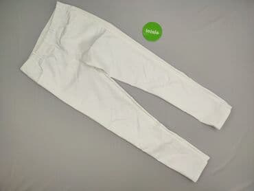 białe lniane spodnie zara: Zentex, Spodnie materiałowe damskie, rozmiar XL — 2