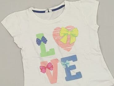 koszulka z prazkowanej dzianiny: T-shirt, 3-4 years, 98-104 cm, condition - Very good — 1