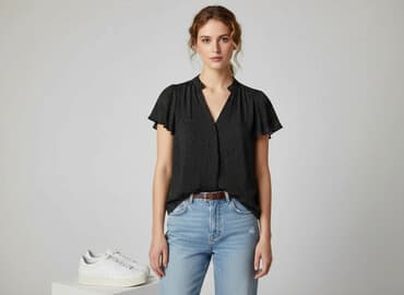 czarne bluzki w biale grochy: Betty Barclay, Bluzka damska, rozmiar M — 7