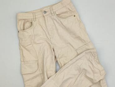 spodnie sinsay szerokie: Denim, Spodnie cargo damskie, rozmiar S — 1