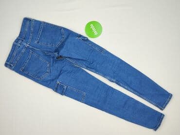 skinny zimowe ciepłe dżinsy: Denim, Jeansy damskie, rozmiar S — 3