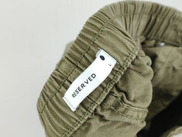 szerokie spodnie khaki: Spodnie materiałowe damskie, L — 4