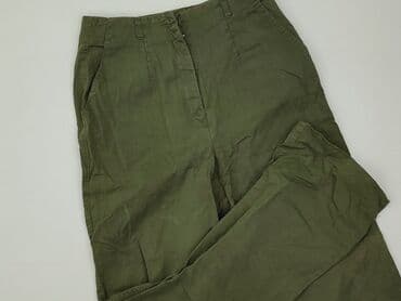 oliwkowe buty: Spodnie materiałowe damskie, rozmiar S — 1