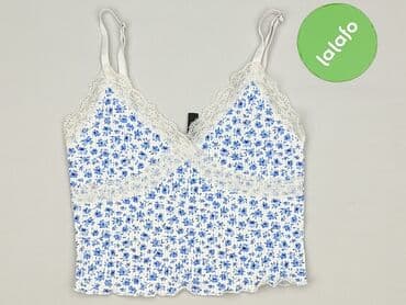 srebrny top h m: H&M Divided, Top damski, rozmiar XS — 2