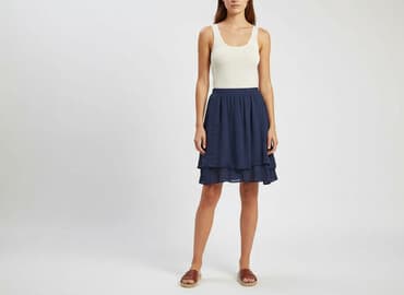 granatowa spódnice mini: Spódnica damska, rozmiar S — 1