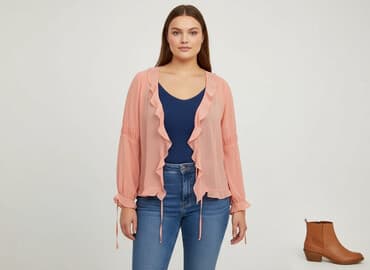 apricot bluzki: Bluzka damska, rozmiar 2XL — 5