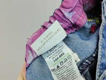 spodnica do kostek: Spodnie jeansowe, Next, 6-9 miesięcy, stan - Bardzo dobry — 5