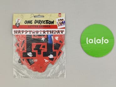 pasek srebrny do sukienki: Używany baner urodzinowy One Direction. Idealny do dekoracji na — 2
