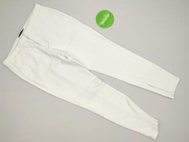 biale szerokie jeansy: Selected Femme, Spodnie materiałowe damskie, rozmiar S — 2