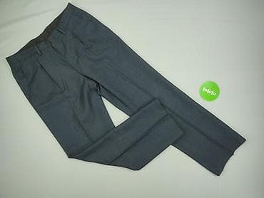 kolasa koszule: Męskie spodnie garniturowe – szare, klasyczne - Fason: eleganckie — 2