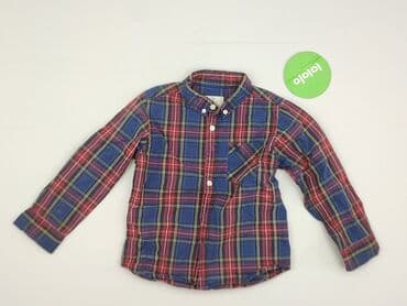 podkoszulki dla dzieci allegro: Shirt 5-6 years, condition - Perfect, pattern - Cell, color - Blue — 2