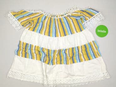 bluzka żółta w czarne paski: Tunika damska, L — 2