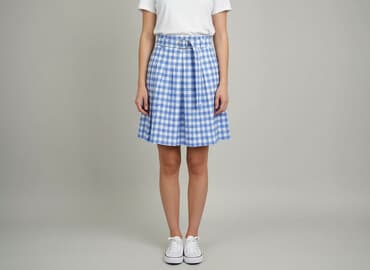 zielone spódniczka w kratkę: Spódnica damska, rozmiar S — 5