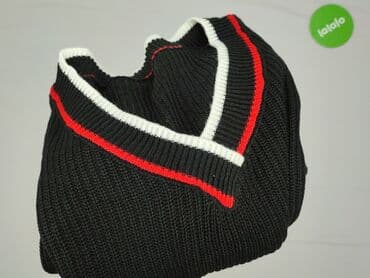 koszulka zolta w czarne paski: Sweter damski, M — 6