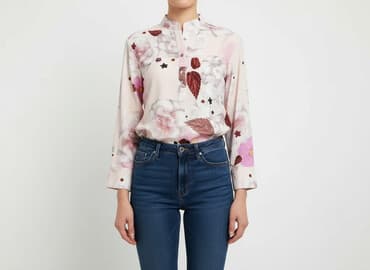 bluzka damska z kwiatem: Bluzka damska, rozmiar M — 6