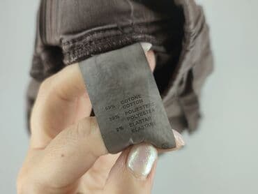 spodnie dresowe czekoladowe: Spodnie materiałowe damskie, rozmiar S — 5