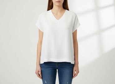 koszula puro lino: Bluzka damska, rozmiar L — 7