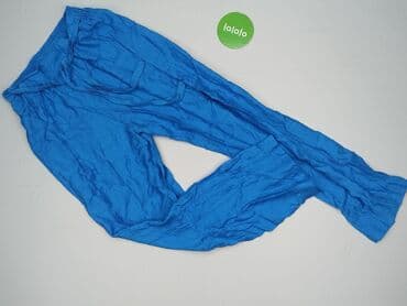 niebieskie spodnie dresowe damskie: Spodnie materiałowe damskie, rozmiar S — 2