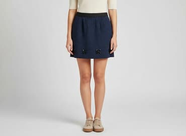 granatowa spódnice mini: Spódnica damska, rozmiar M — 1