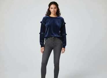 bluzka damska welurowa: Bluza damska
, rozmiar M — 6