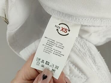 białe jeansy damskie allegro: Spodnie materiałowe damskie, rozmiar XS — 4