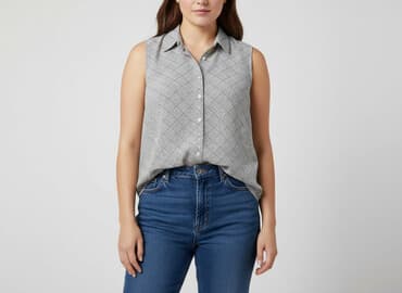 szara bluzka h m: H&M, Bluzka damska, rozmiar XL — 7