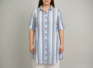 prazkowana sukienki: Sukienka damska, rozmiar 2XL — 1