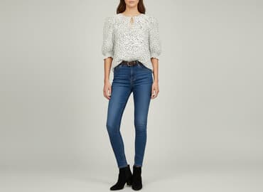 bluzki z wiązaniem pod szyją z wiskozy: Bluzka damska, rozmiar L — 7