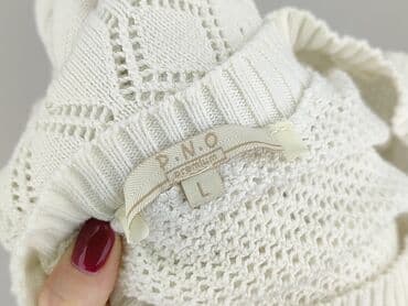 ażurowy sweter na drutach: Sweter damski, rozmiar L — 4