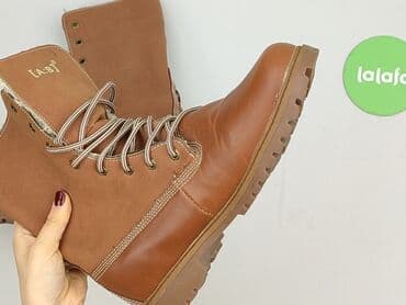 nieprzemakalne ocieplane buty zimowe z wysokimi cholewami: Botki damskie, rozmiar 40 — 6