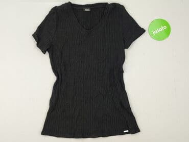 bluzki basic z dekoltem v: T-shirt damski, rozmiar S — 2