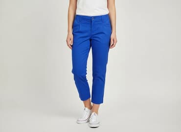 spodnie nabijane ćwiekami: Spodnie 3/4 damskie, XS — 6