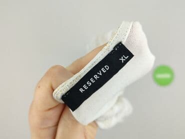 białe bluzki ze zlotym nadrukiem: Reserved, Bluzka damska, rozmiar XL — 4