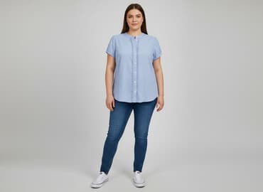 koszula z krótkim rękawem damska: H&M L.O.G.G., Сорочка жіноча, розмір XL — 1