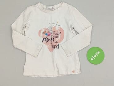 pomaranczowe spodnie dresowe: Blouse, Coccodrillo, 5-6 years, 110-116 cm, condition - Very good — 2