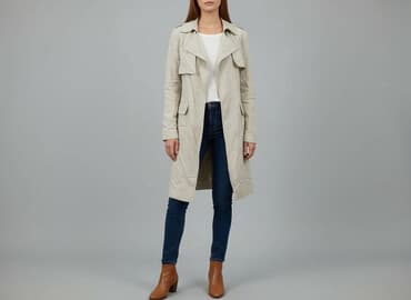 kurtki zimowe damskie c a: Trencz damski, rozmiar S — 7