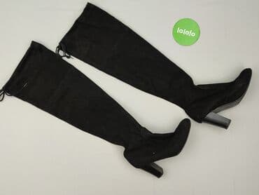 długie kozaki i sukienka: High boots for women, size 40 — 3