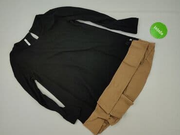 top z piórami czarny: Bluzka damska, S — 2