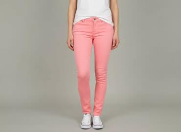 dżinsy w róże: Denim Co, Jeansy damskie, rozmiar S — 1