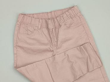 dzwony jeans: Różowe spodnie damskie typu jeggins/jeansy z elastycznym pasem. - — 1