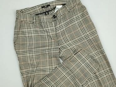 spodnie czerwone w kratę h m: H&M, Material trousers for women, size XS — 2