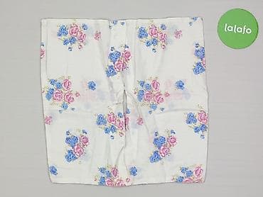 tkanina welur: Chusteczka materiałowa w kwiaty – unisex - Wzór: drobne róże w — 3