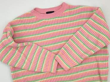 sweter w paski stradivarius: Pieces, Sweter damski, L — 1