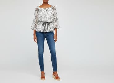 bluzka z kwiatem h m: H&M, Bluzka damska, rozmiar XS — 1