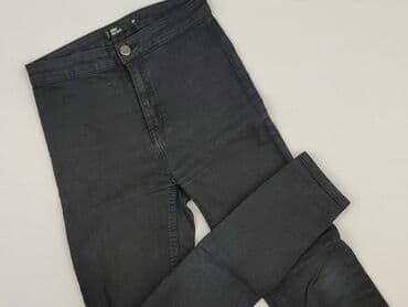 czarne jeansy z wysokim stanem: H&M, Jeansy damskie, rozmiar XS — 2