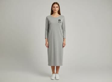 szare sukienki: Sukienka damska, rozmiar S — 7