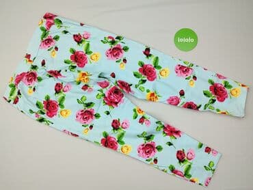 teczowe rajstopy: Spodnie materiałowe damskie, rozmiar XL — 3