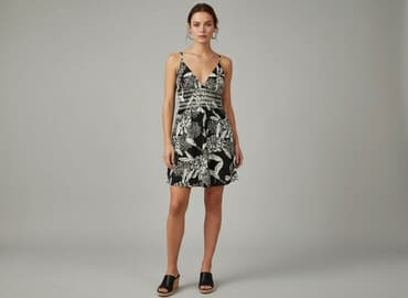 sukienka maskująca brzuch allegro: Flame, Sukienka damska, rozmiar M — 1