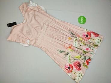 beżowa sukienki midi na wesele: Sukienka damska, rozmiar L — 3