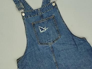 teksasy spodnie: Ogrodniczki damskie, rozmiar L — 1